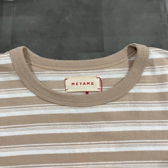 MEYAME / RANDAM BORDER TEE BEIGE