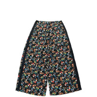 MEYAME  SIDE LINE WIDE PANTS  (FLOWER)  BLACK