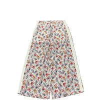 MEYAME  SIDE LINE WIDE PANTS  (FLOWER)  WHITE