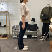 MEYAME / RANDAM BORDER TEE BEIGE