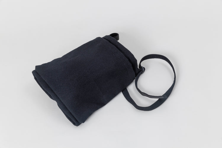 ERA. SHUKUJU WOOL US HELMET BAG HALF K040W BLACK