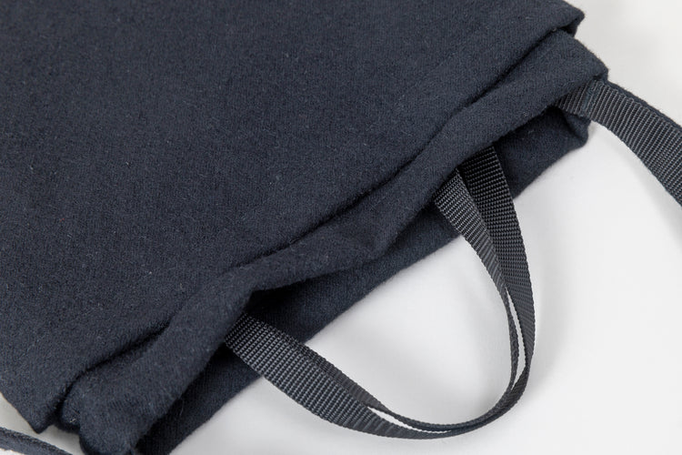 ERA. SHUKUJU WOOL US HELMET BAG HALF K040W BLACK