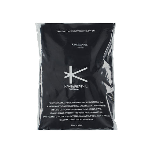 KANEMASA PHIL 46G Cotton Thin Pack Tee BLACK