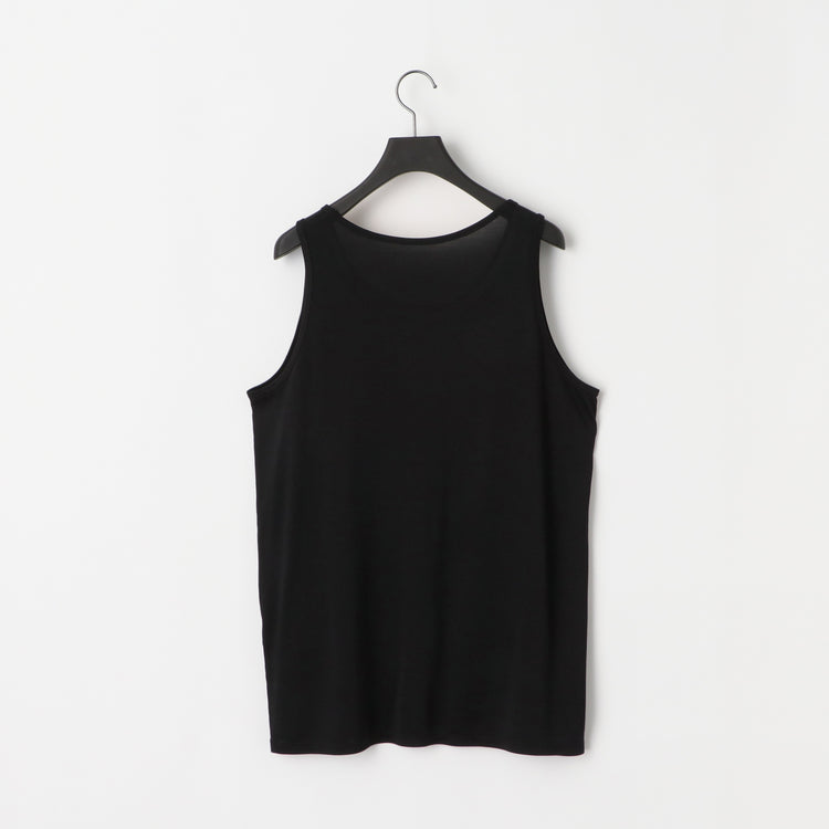 KANEMASA PHIL  46G Cotton Thin Pack Tank  BLACK