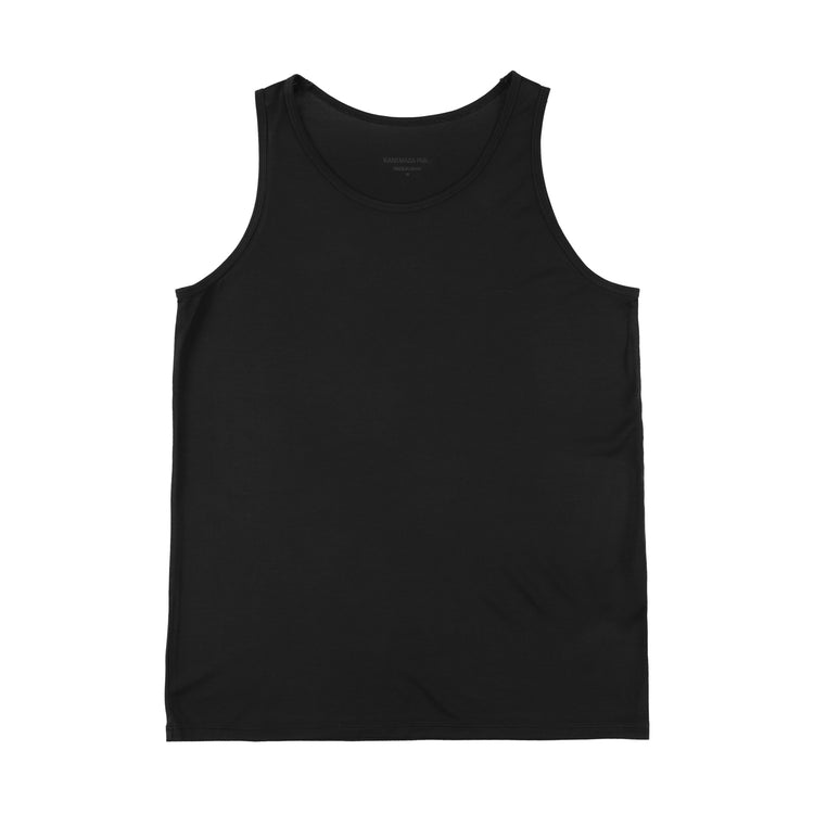 KANEMASA PHIL  46G Cotton Thin Pack Tank  BLACK
