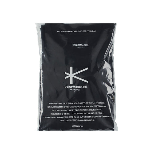 KANEMASA PHIL / 36G High Twist Pack Tee BLACK