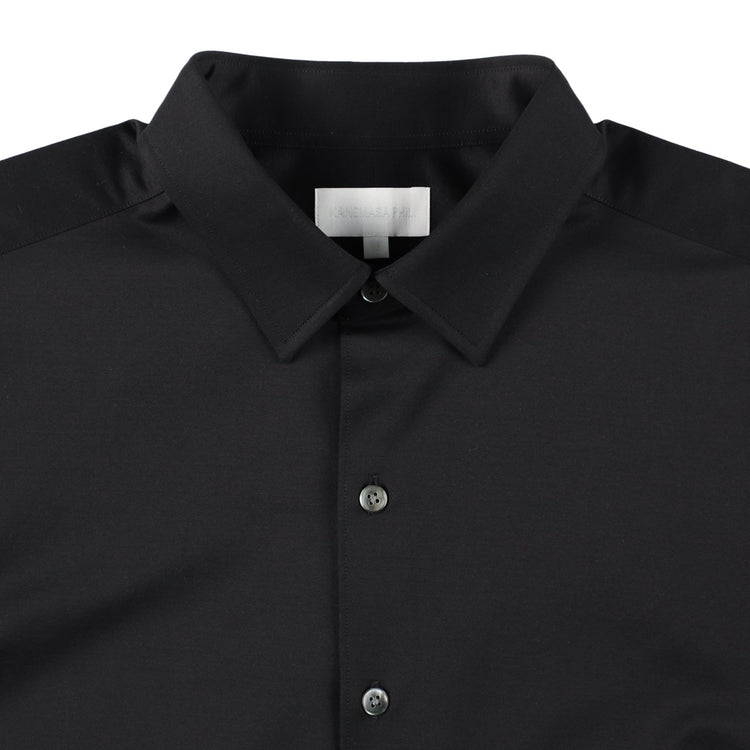 KANEMASA PHIL / 46G Atmosphere Shirt BLACK(Night Black)