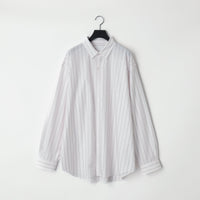 KANEMASA PHIL / 46G Atmosphere Stripe Shirt WHITE(Nova White)