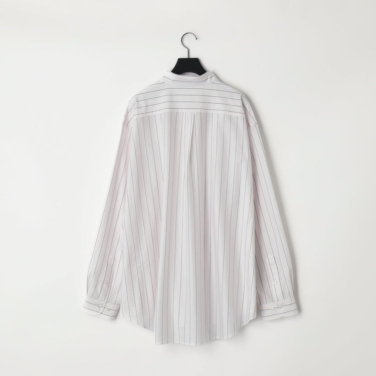 KANEMASA PHIL / 46G Atmosphere Stripe Shirt WHITE(Nova White)