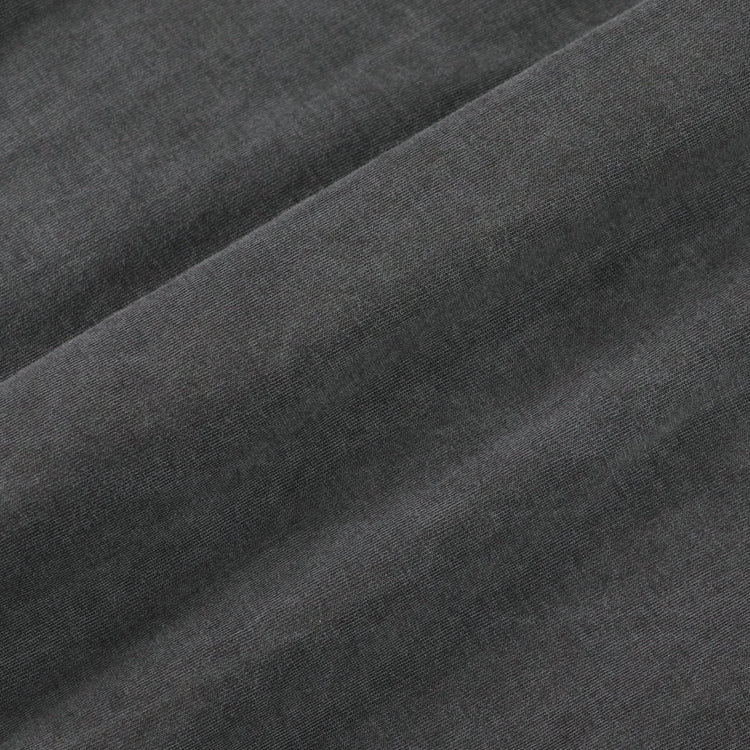 KANEMASA PHIL / 36G Low Twist Garment Dye S/S Tee CHARCOAL PIGMENT
