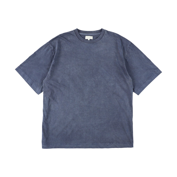 KANEMASA PHIL / 36G Low Twist Garment Dye S/S Tee NAVY PIGMENT