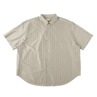 KANEMASA PHIL / 46G Atmosphere Stripe S/S Shirt KHAKI