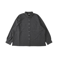 KANEMASA PHIL  36G Wool Check Balise Shirt No.KM26A-019 BLACK WHITE