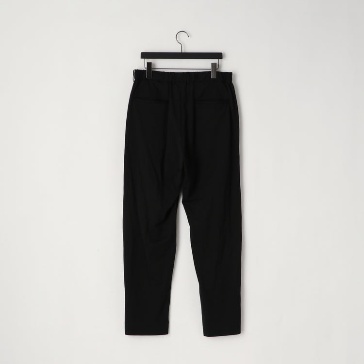 KANEMASA PHIL 36G Nylon Tuck Easy Pants BLACK DYE