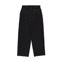 KANEMASA PHIL 36G Nylon Tuck Easy Pants BLACK DYE
