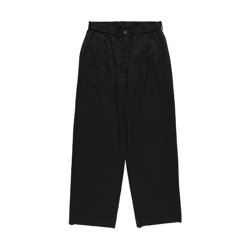 KANEMASA PHIL 36G Nylon Tuck Easy Pants BLACK DYE