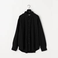 KANEMASA PHIL 46G Stripe Atmosphere Shirt BLACK