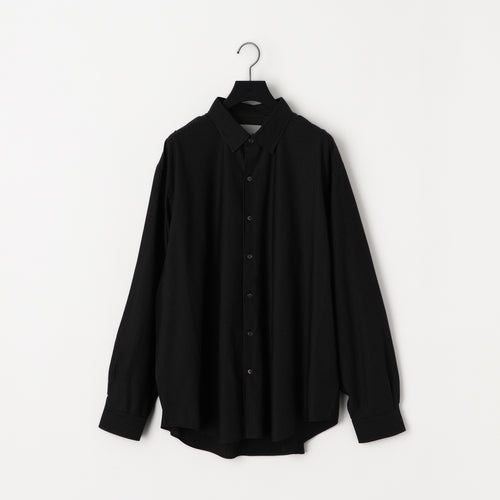 KANEMASA PHIL 46G Stripe Atmosphere Shirt BLACK