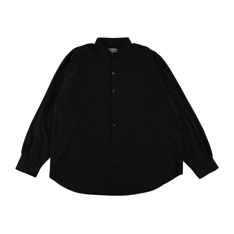 KANEMASA PHIL 46G Stripe Atmosphere Shirt BLACK