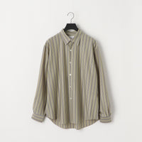 KANEMASA PHIL 46G Stripe Atmosphere Shirt PURPLE BLACK