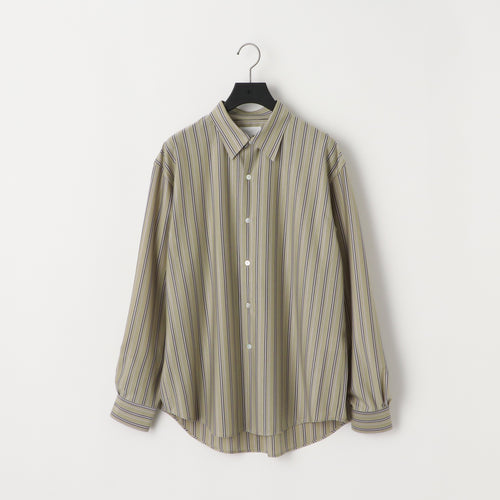 KANEMASA PHIL 46G Stripe Atmosphere Shirt PURPLE BLACK