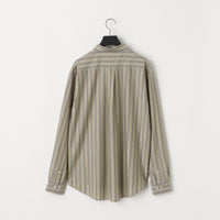 KANEMASA PHIL 46G Stripe Atmosphere Shirt PURPLE BLACK