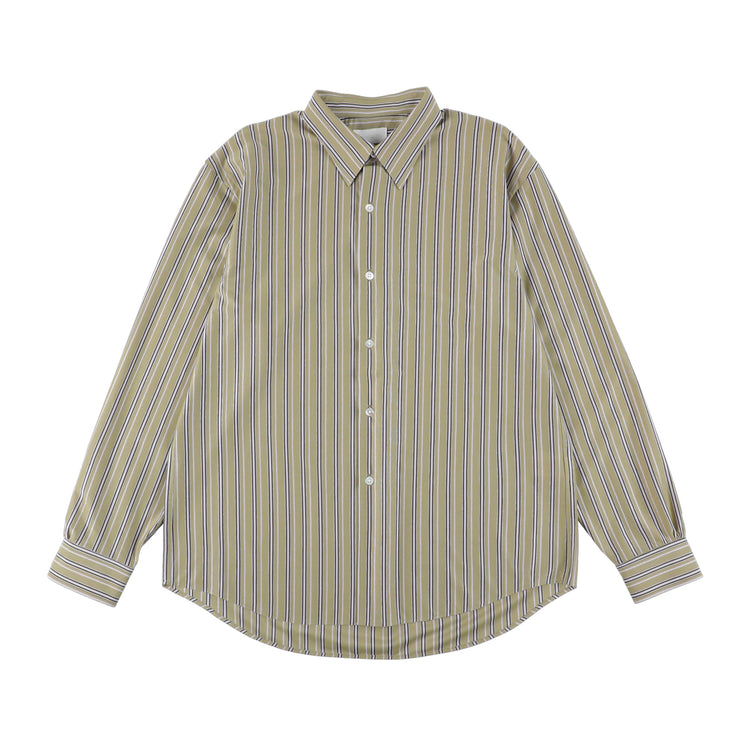 KANEMASA PHIL 46G Stripe Atmosphere Shirt PURPLE BLACK