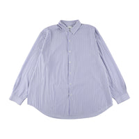 KANEMASA PHIL 46G Stripe Atmosphere Shirt SAX BLACK