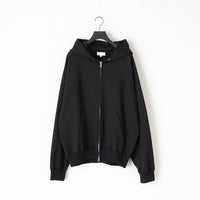 KANEMASA PHIL 36G Fine Sweat Zip Hoodie BLACK DYE