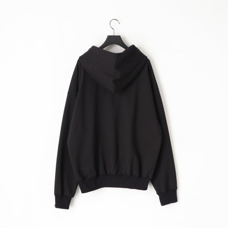 KANEMASA PHIL 36G Fine Sweat Zip Hoodie BLACK DYE