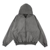 KANEMASA PHIL  36G Fine Sweat Zip Hoodie CHARCOAL PIGMENT
