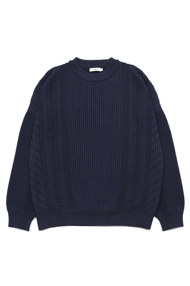 YASHIKI   Yukishiro Knit （雪代） YSK-26SS-KN02 DARK NAVY
