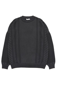 YASHIKI   Yukishiro Knit （雪代） YSK-26SS-KN02 BLACK