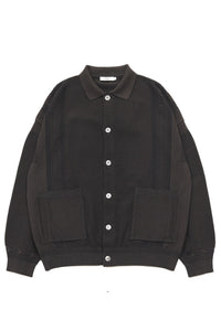 YASHIKI   Kokuu Collar Cardigan （穀雨）BROWN   YSK-26SS-KN03