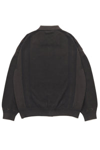 YASHIKI   Kokuu Collar Cardigan （穀雨）BROWN   YSK-26SS-KN03