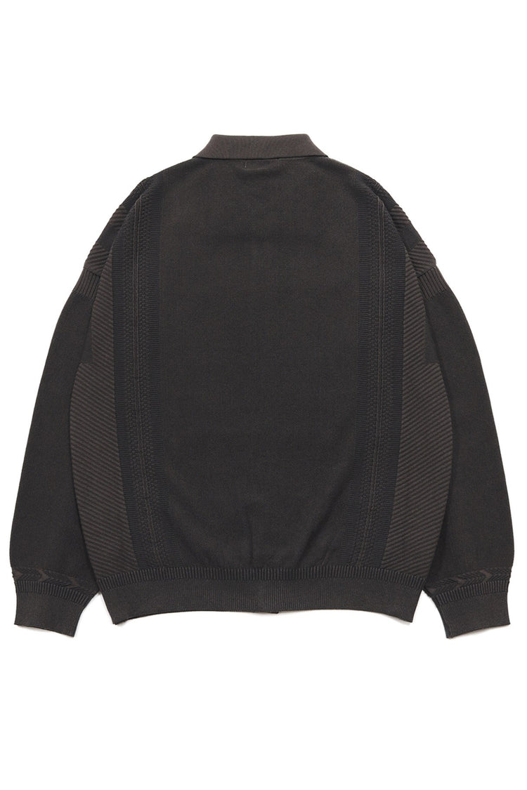 YASHIKI   Kokuu Collar Cardigan （穀雨）BROWN   YSK-26SS-KN03