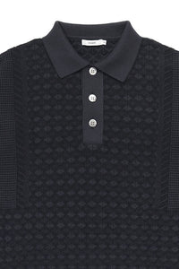 YASHIKI  YSK-25AW-KN06    Rikka Knit Polo（六花） NAVY