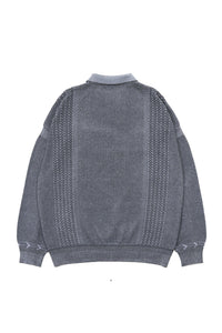 YASHIKI   Kanto ZIp Polo（款冬）YSK-26SS-KN06 BLUE