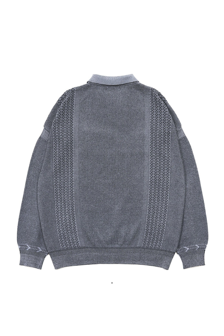 YASHIKI   Kanto ZIp Polo（款冬）YSK-26SS-KN06 BLUE