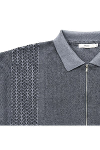 YASHIKI   Kanto ZIp Polo（款冬）YSK-26SS-KN06 BLUE