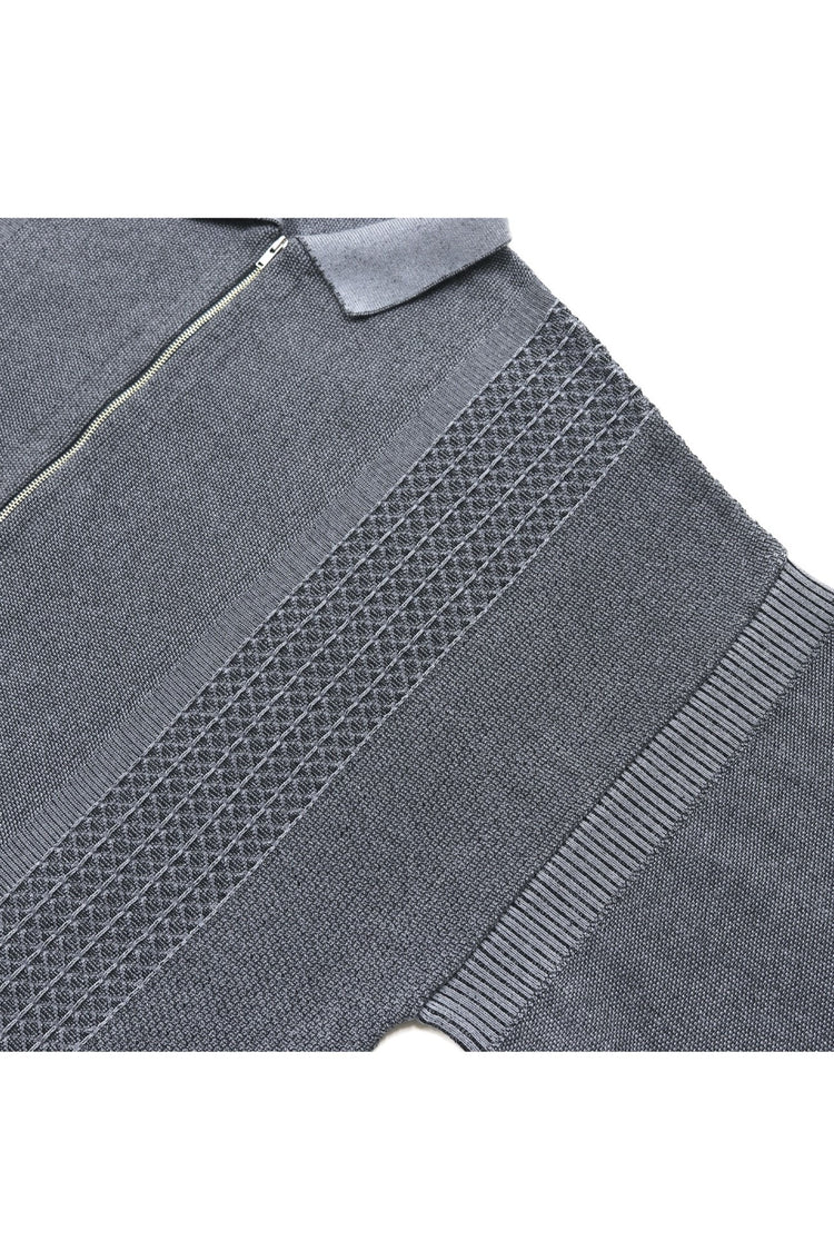 YASHIKI   Kanto ZIp Polo（款冬）YSK-26SS-KN06 BLUE