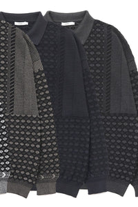 YASHIKI  YSK-25AW-KN06    Rikka Knit Polo（六花） NAVY