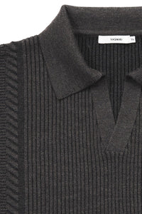 YASHIKI Setsuen Skipper Knit (Snow Smoke) BROWN