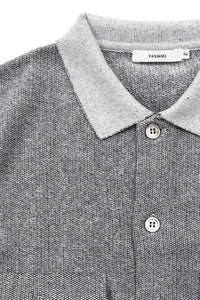 YASHIKI Haoto Collar Vest (Haoto) YSK-26SS-KN08 MIX GRAY