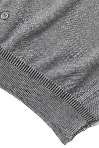 YASHIKI Haoto Collar Vest (Haoto) YSK-26SS-KN08 MIX GRAY