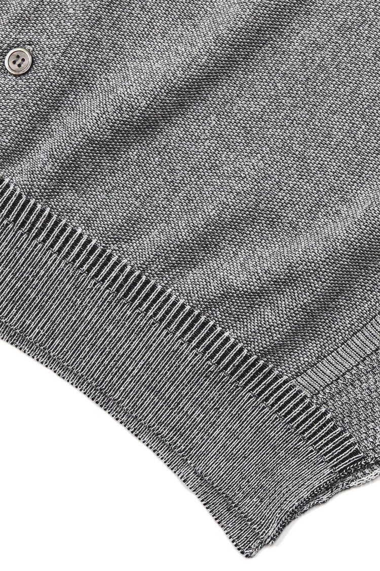 YASHIKI Haoto Collar Vest (Haoto) YSK-26SS-KN08 MIX GRAY