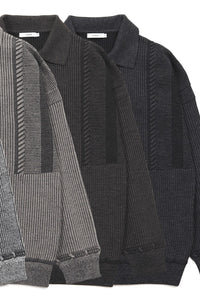 YASHIKI Setsuen Skipper Knit (Snow Smoke) BROWN