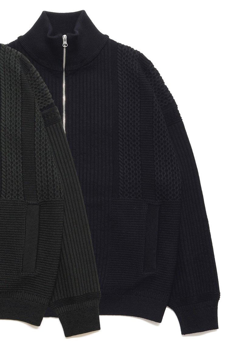 YASHIKI    Akiiro Drivers Knit （秋色）YSK-26AW-KN09 BLACK