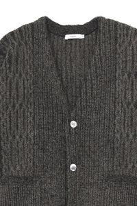 YASHIKI  Sekkei mohair Cardigan（雪景） BROWN