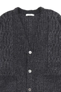 YASHIKI  Sekkei mohair Cardigan（雪景） BLACK